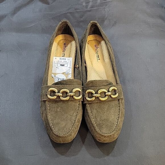 BRAND NEW WHITEMT CHAIN LINKING DESIGN SLIP ON WOMEN"S LOAFER - Picture 3 of 15